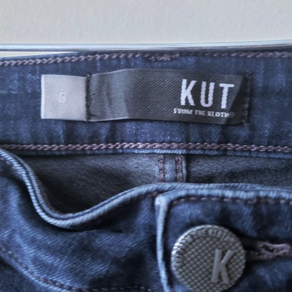 KUT from the Kloth Dark Wash Skinny Jeans 6 - Picture 4 of 7